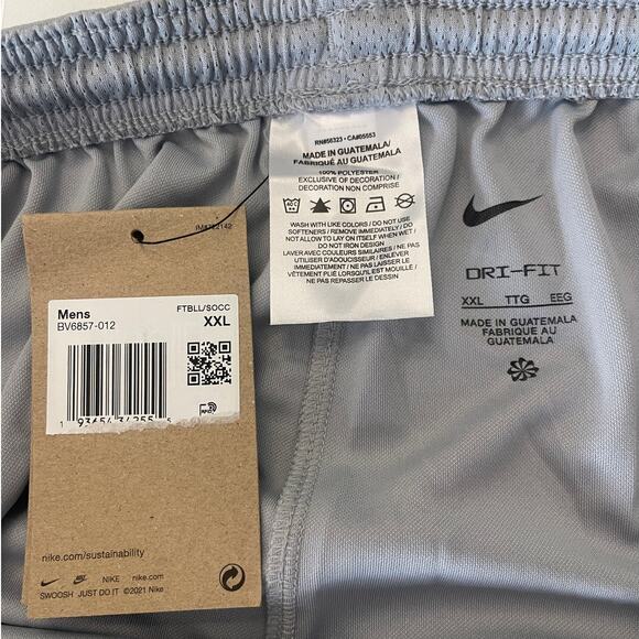 NWT Nike Dri-Fit Gray Lightweight Activewear Fitness Shorts Size Mens XXL 2X - Picture 2 of 5